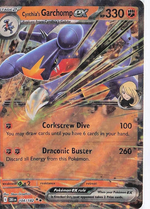 Cynthia’s Garchomp ex 104/182
