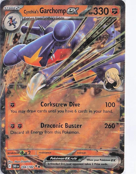 Cynthia’s Garchomp ex 104/182