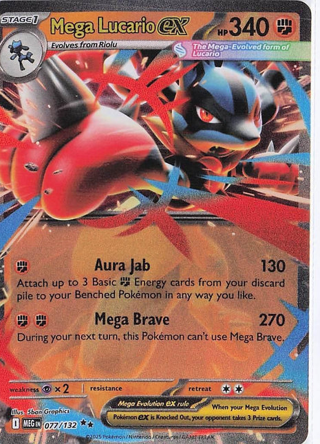 Mega Lucario ex 077/132