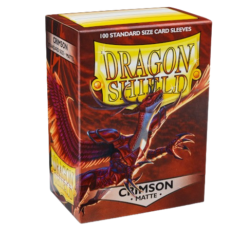 Dragon Shield - Matte Crimson Sleeves (100)