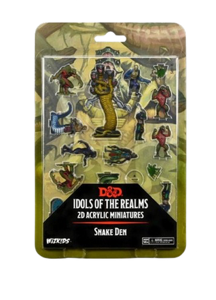 Dungeons & Dragons - 2D Acrylic Miniatures: Snake Den