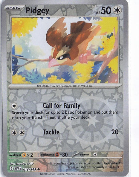 Pidgey 016/165 (RH)