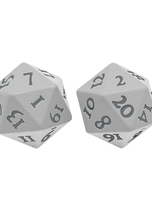 Ultra Pro - Vivid D20 Heavy Metal White Dice Set