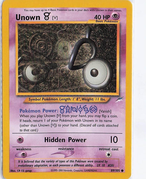 Unown V 89/105