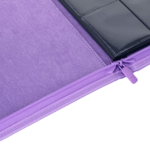 Vault X - Purple 12 Pocket Zip Binder