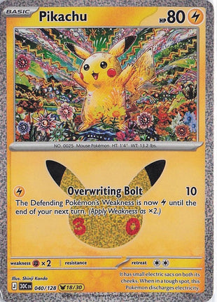Pikachu 040/128 (H)