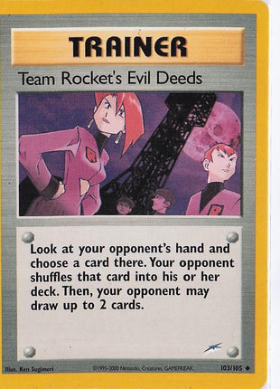 Team Rocket’s Evil Deeds 103/105