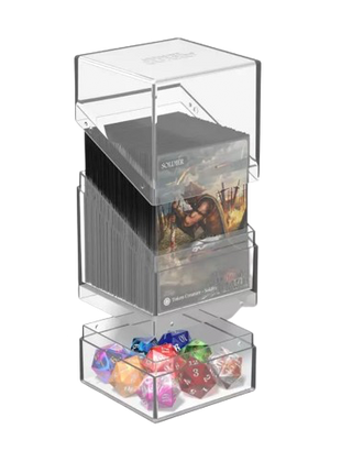 Ultimate Guard - Clear Boulder n Tray 100+ Deck Box