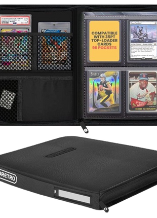 Evoretro - Black Shield+ Toploaded Card Binder