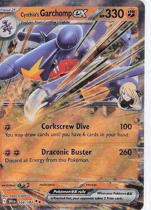 Cynthia’s Garchomp ex 104/182