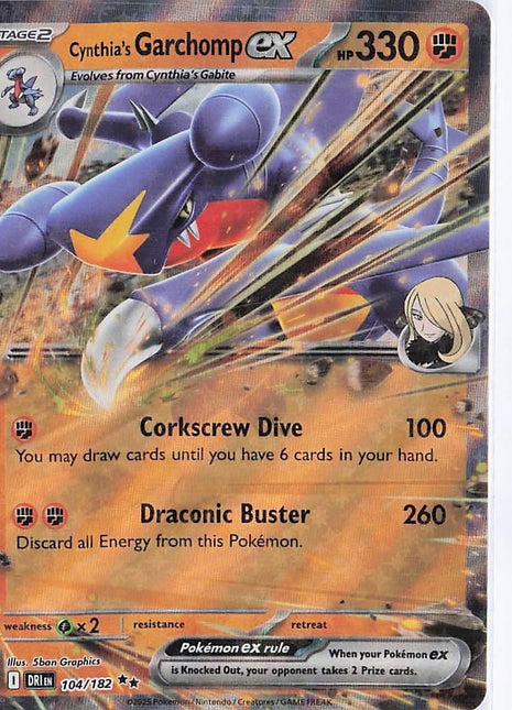 Cynthia’s Garchomp ex 104/182
