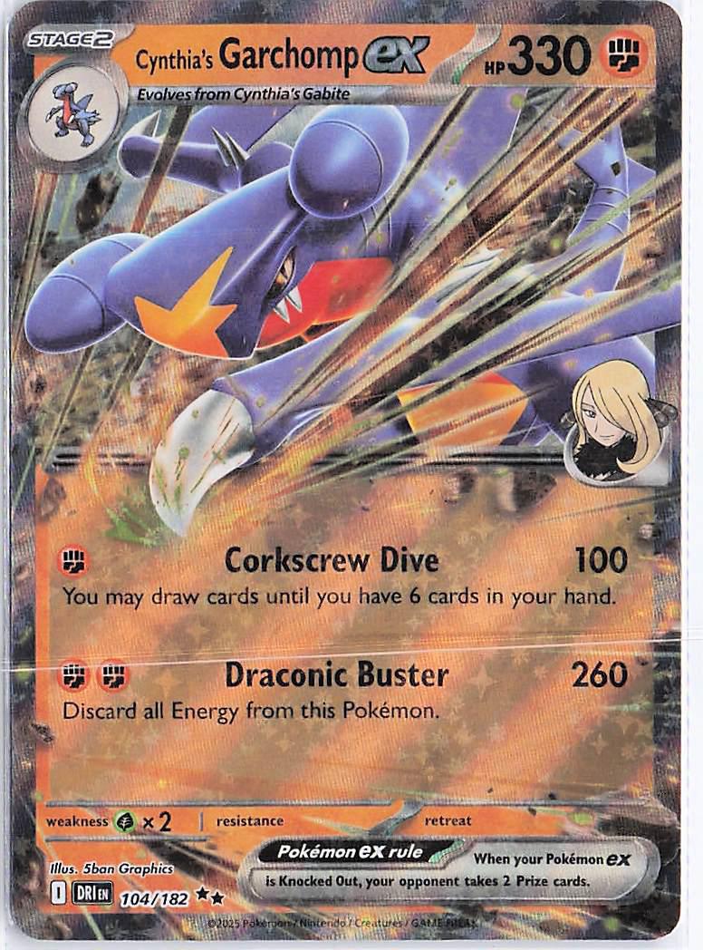 Cynthia’s Garchomp ex 104/182