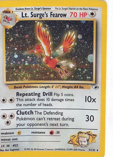 Lt. Surge's Fearow 7/132 (H)