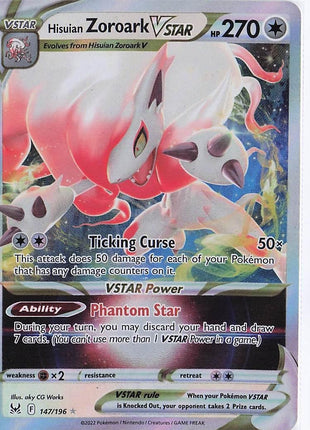 Hisuian Zoroark VSTAR 147/196