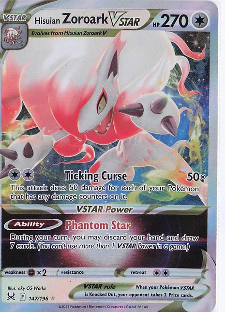 Hisuian Zoroark VSTAR 147/196