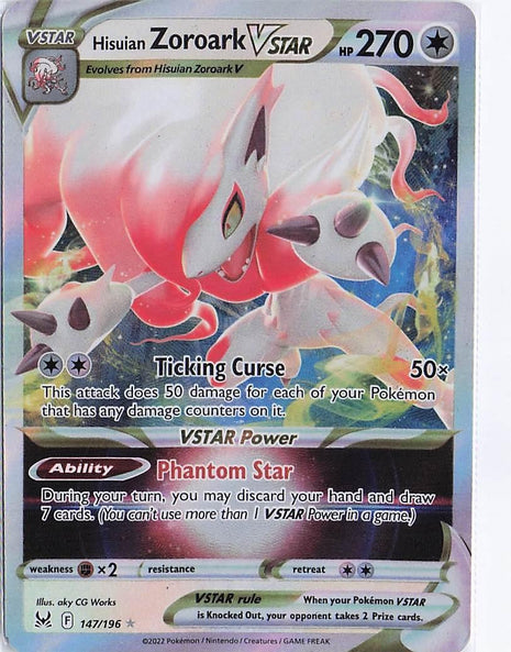 Hisuian Zoroark VSTAR 147/196