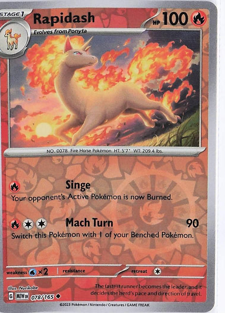 Rapidash 078/165 (RH)