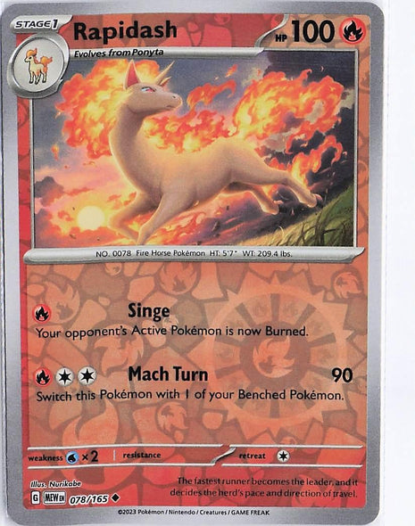 Rapidash 078/165 (RH)