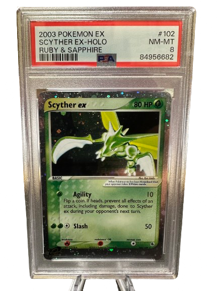 Scyther ex 102/109 PSA 8