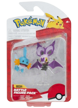 Pokemon - Mudkip & Noibat Battle Figure Set