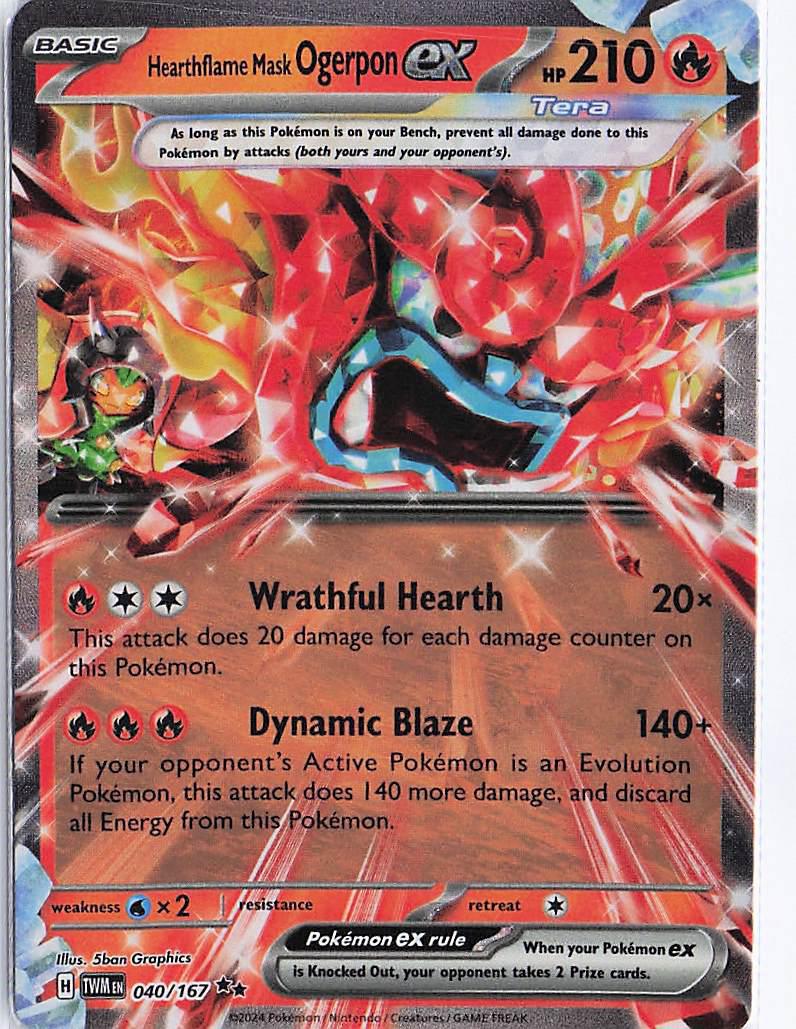 Hearthflame Mask Ogerpon ex 040/167