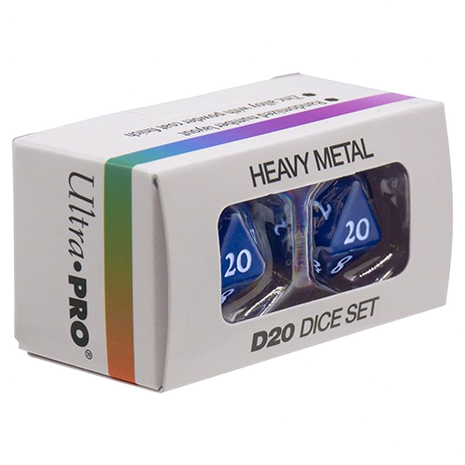 Ultra Pro - Vivid D20 Heavy Metal Blue Dice Set