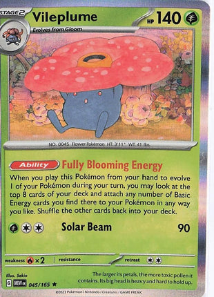 Vileplume 045/165 (H)