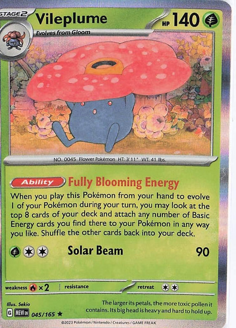 Vileplume 045/165 (H)