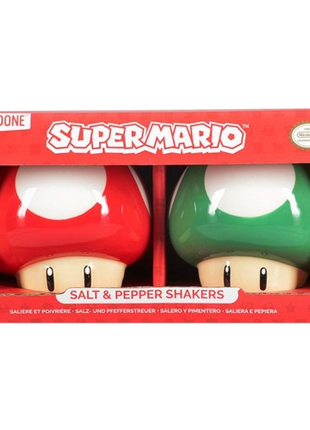 Super Mario - Mushroom Salt and Pepper Shakers