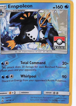 Empoleon 34/156 (RH)(League Stamp)
