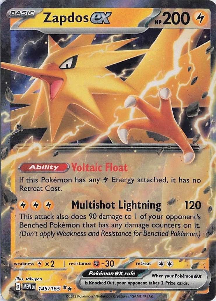Zapdos ex 145/165