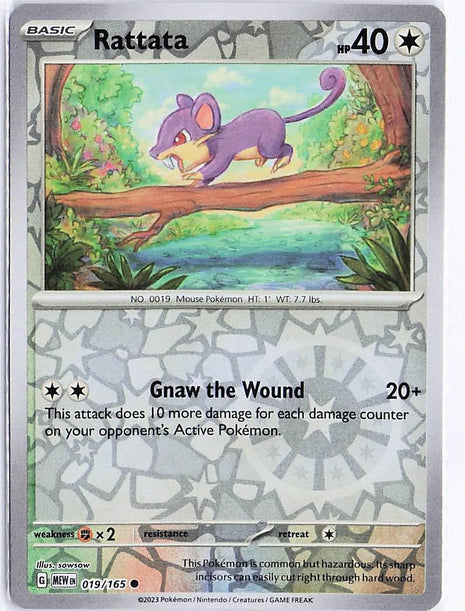 Rattata 019/165 (RH)