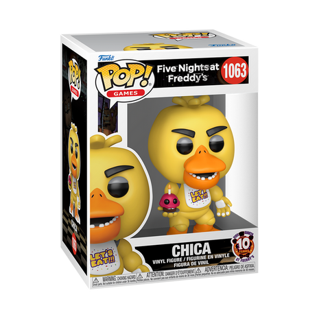 Five Nights At Freddy’s - Chica with Cupcake (10th Anniversary) #1063 Funko Pop!