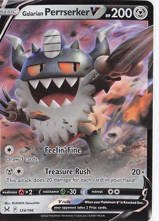 Galarian Perrserker V 129/196