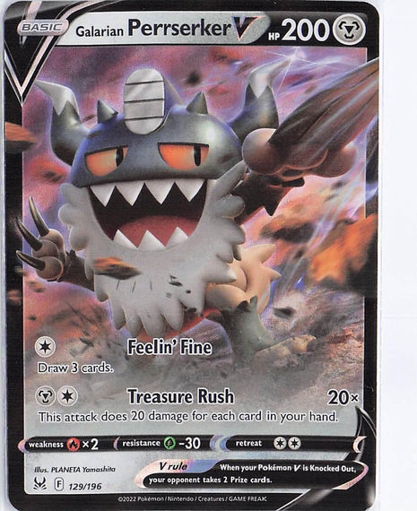 Galarian Perrserker V 129/196