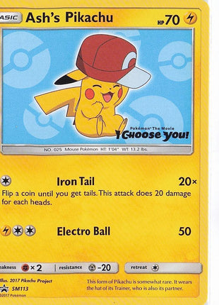 Ash’s Pikachu SM113