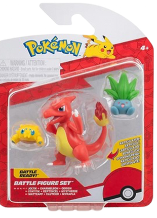 Pokemon - Joltik, Charmeleon & Oddish Battle Figure Set