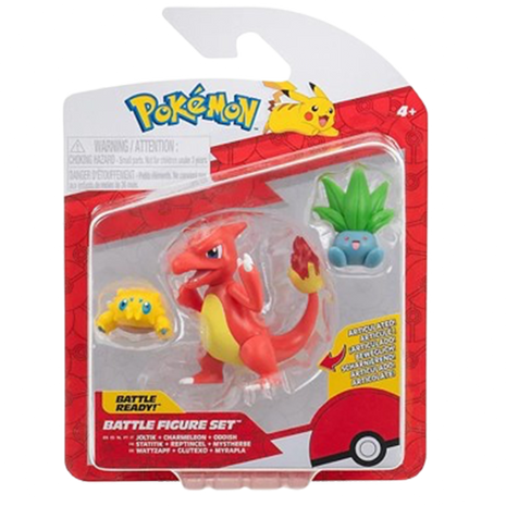Pokemon - Joltik, Charmeleon & Oddish Battle Figure Set