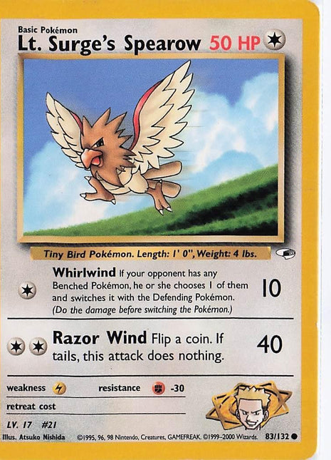 Lt. Surge’s Spearow 83/132