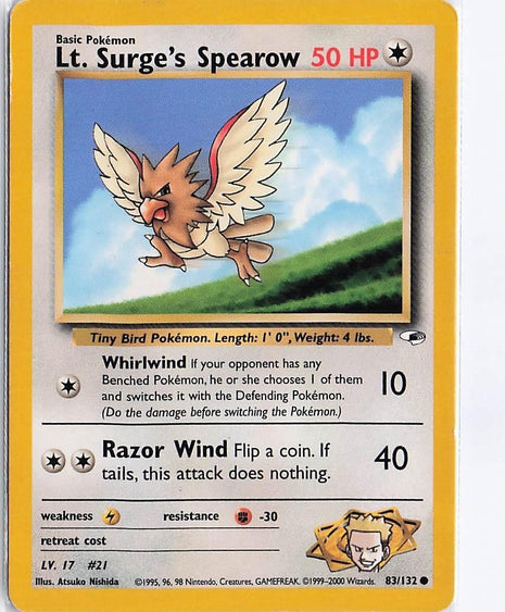 Lt. Surge’s Spearow 83/132