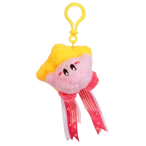 Kirby - Kirby Posing on Warpstar Plush Clip-on