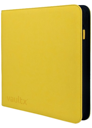 Vault X - Yellow 12 Pocket Zip Binder