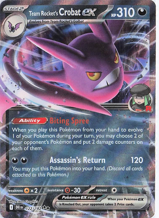Team Rocket's Crobat ex 122/182