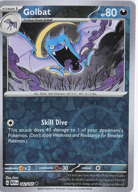 Golbat 042/165 (RH)