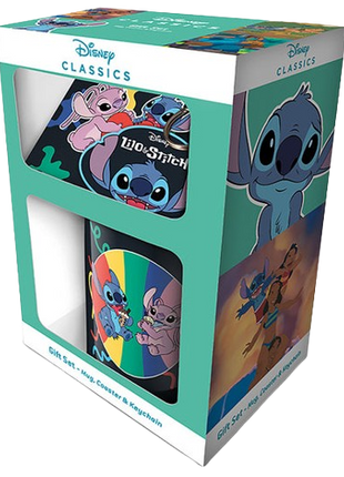 Lilo & Stitch - You're My Fave Mug Coaster & Keychain Gift Set