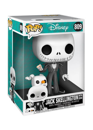 Nightmare Before Christmas - Jack with Zero #809 Jumbo Funko Pop!