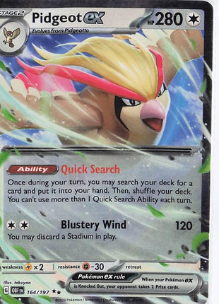 Pidgeot ex 164/197