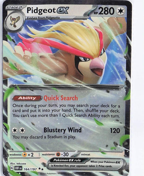 Pidgeot ex 164/197