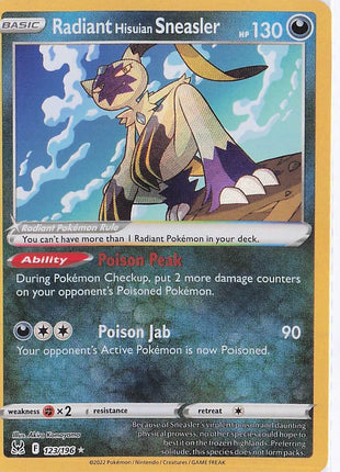 Radiant Hisuian Sneasler 123/196