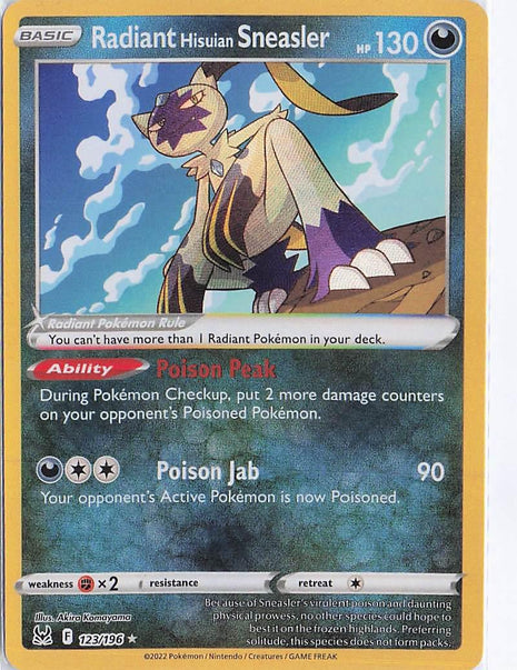 Radiant Hisuian Sneasler 123/196